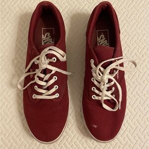 Vans Classic Canvas Sneakers / Burgundy / Size 7.5 / GUC